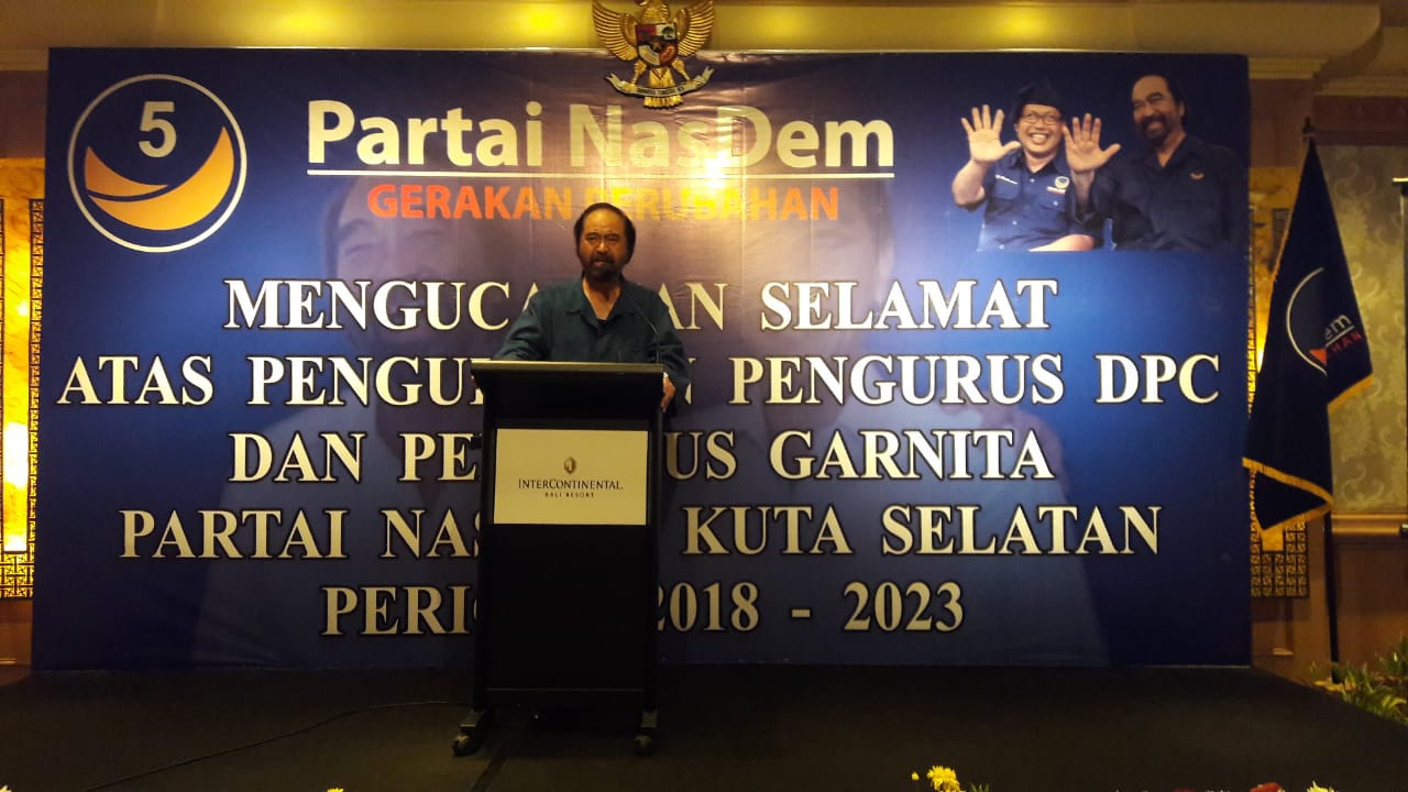 Pidato Ketua Umum Partai Nasdem, Surya Paloh - Berita Bali Terkini, Media Bali - Pena Bali