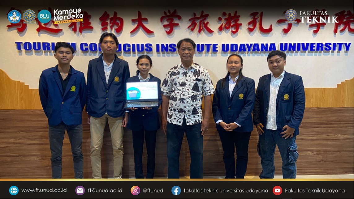 Tim mahasiswa dari Fakultas Teknik Universitas Udayana