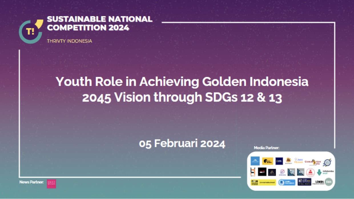 Thrivty Indonesia menggelar Sustainable National Competition 2024