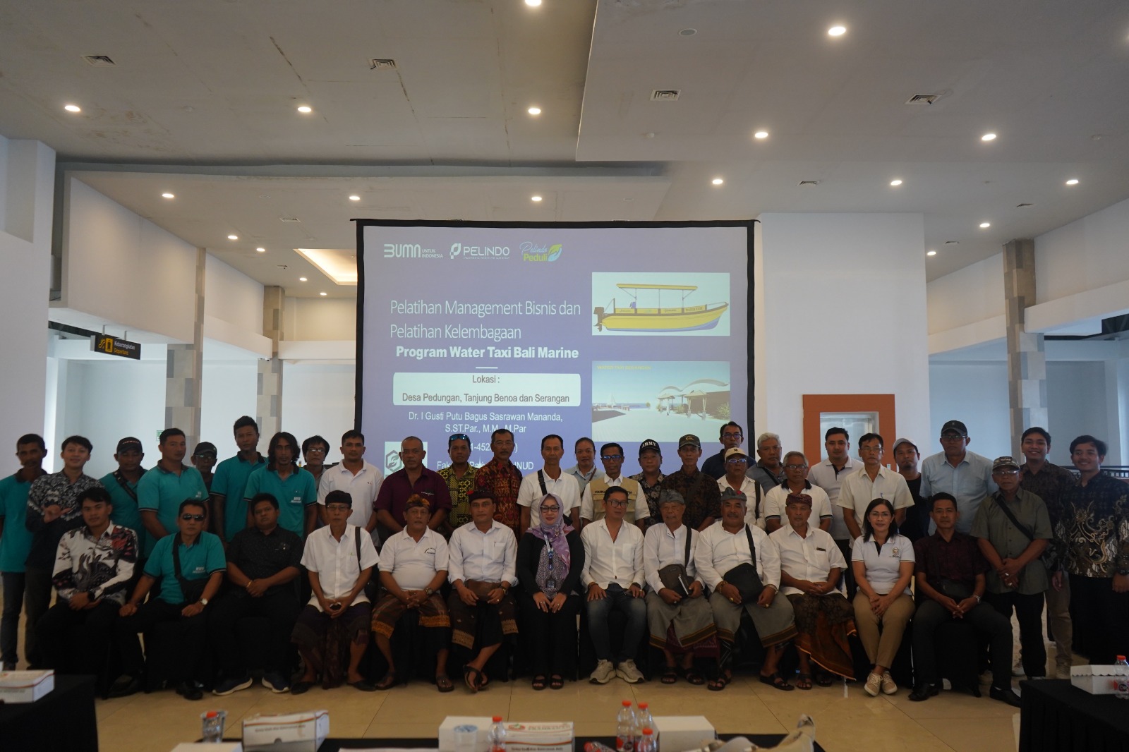 Pelatihan Manajemen Bisnis dan kelembagaan bagi nelayan, UMKM, tour guide, dan Stakeholders dari Desa Adat Tanjung Benoa, Desa Adat Serangan dan Desa Adat Pedungan.
