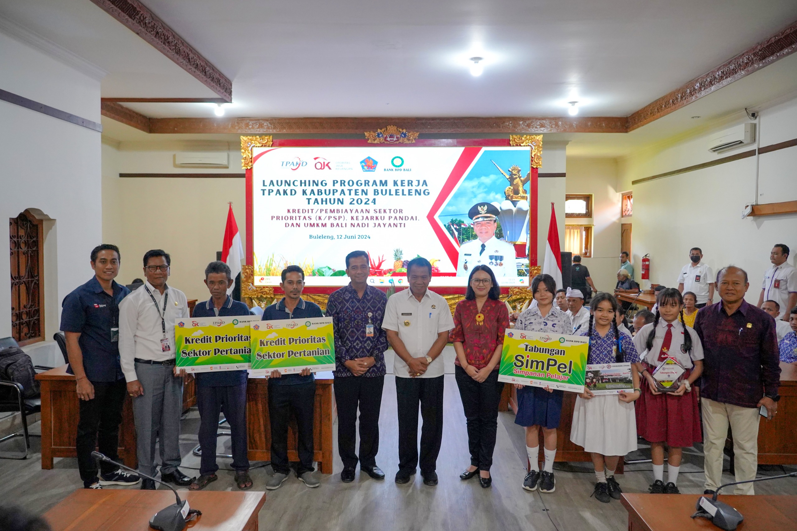 Launching Program Tim Percepatan Akses Keuangan Daerah (TPAKD) di sektor pertanian.