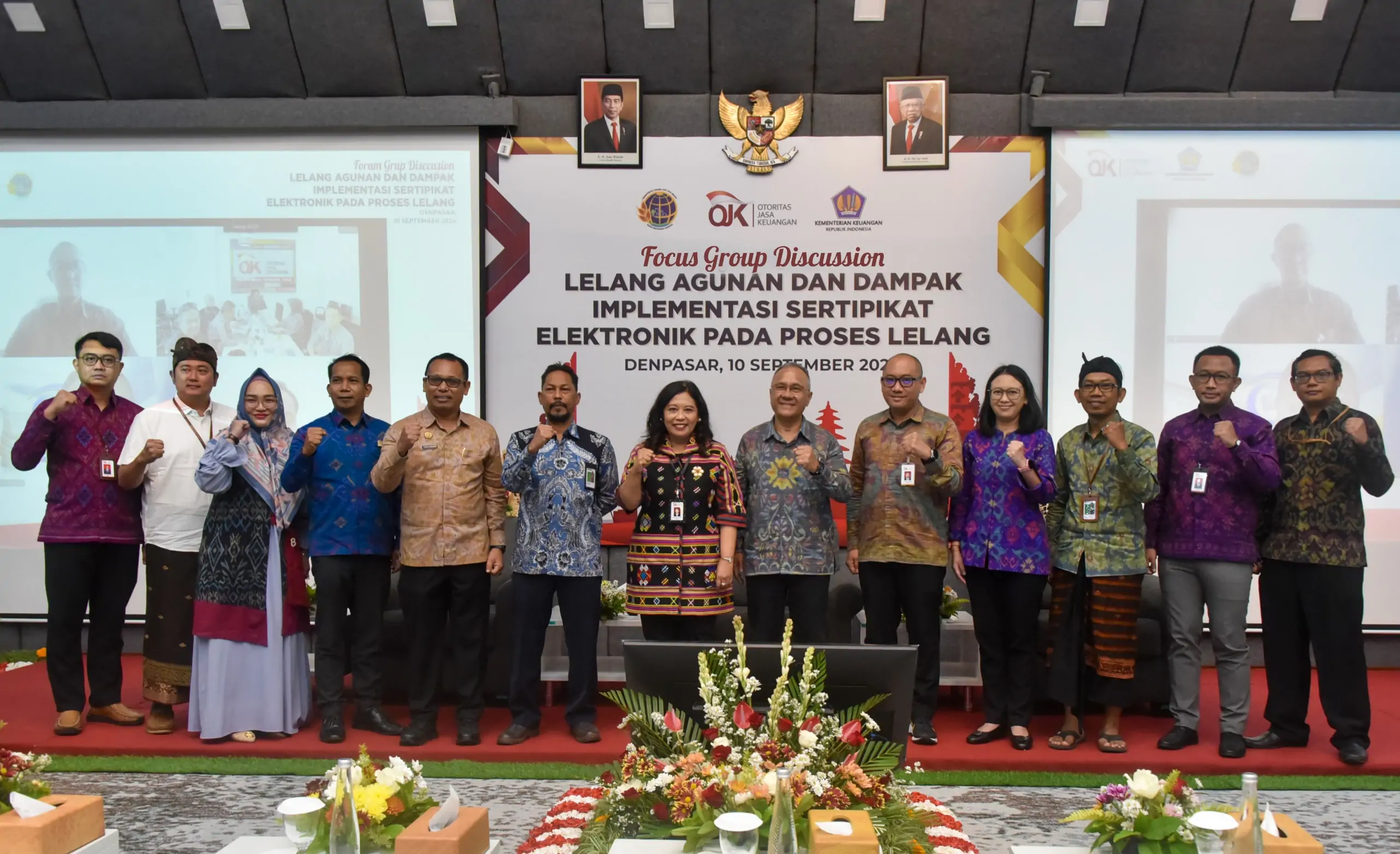 OJK Bali mengadakan Focus Group Discussion (FGD) dengan tema “Lelang Agunan dan Dampak Implementasi Sertifikat Elektronik pada Proses Lelang bagi BPR dan BPR di Wilayah Bali dan Nusa Tenggara”.