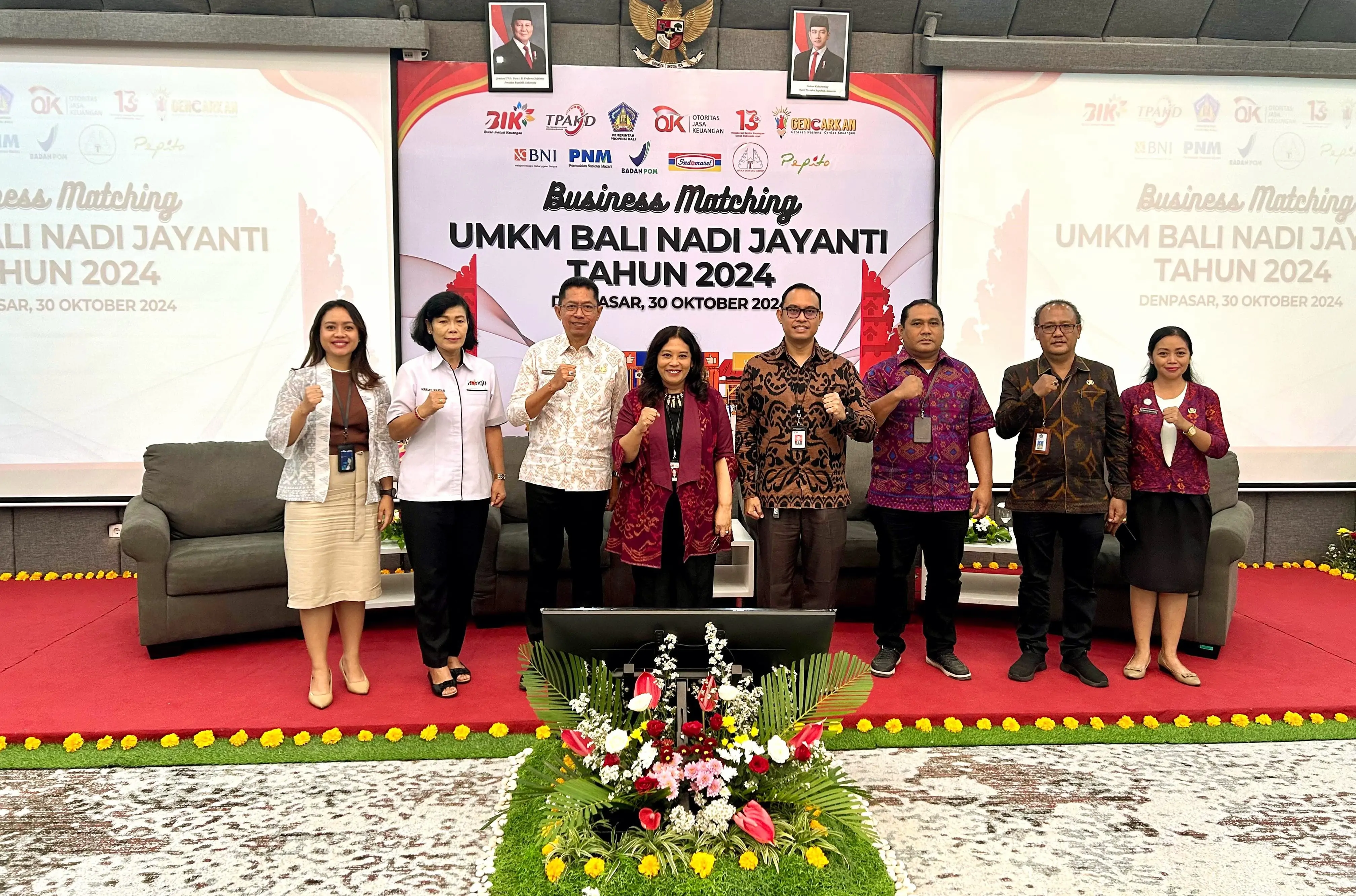 Otoritas Jasa Keuangan (OJK) Provinsi Bali bersama Pemerintah Daerah Provinsi Bali menyelenggarakan acara Business Matching Usaha Mikro, Kecil dan Menengah (UMKM) Bali Nadi Jayanti Tahun 2024 di Kantor OJK Provinsi Bali, Denpasar (30/10/2024).